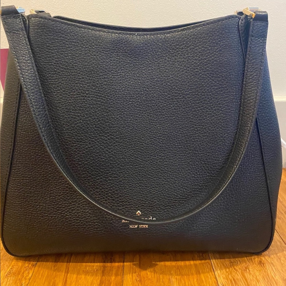 Kate Spade Pebbled Leather Triple Compartment Shoulder Bag
